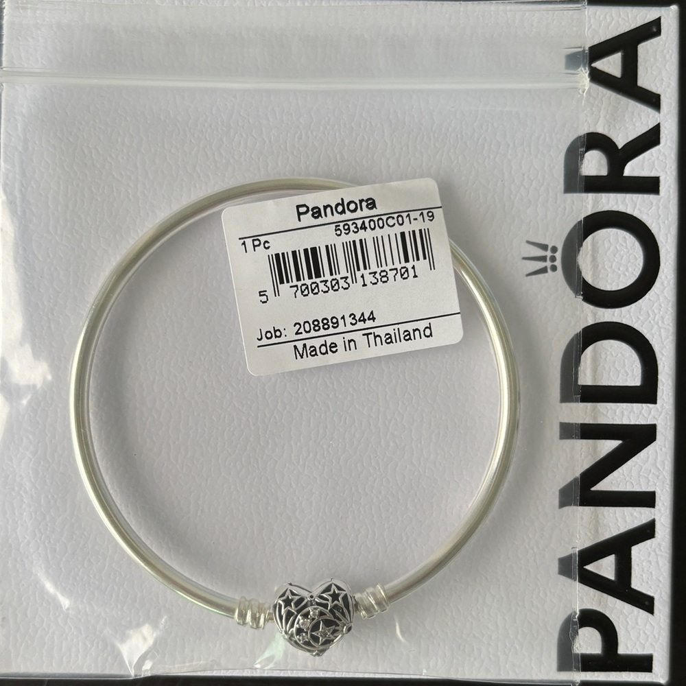 Pandora Silver Bracelet with Heart Charm